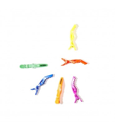 SET 6 PINZAS DE PELO PROFESIONALES PRIDE TERMIX