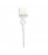 Paletina profesional transparente con fibra blanca