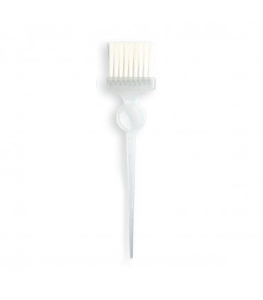 Paletina profesional transparente con fibra blanca