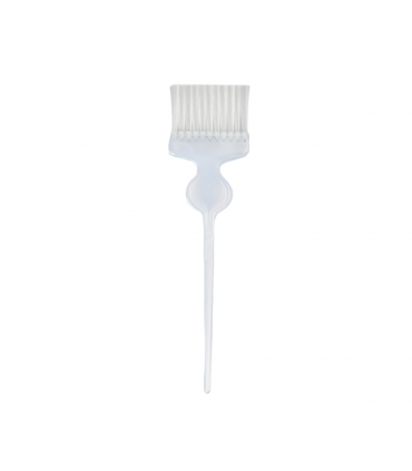 Paletina profesional transparente con fibra blanca