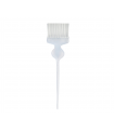 Paletina profesional transparente con fibra blanca