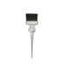 Paletina profesional plata con fibra negra